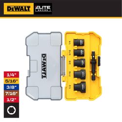 DeWalt ELITE SERIES Assorted Detatchable Nut Driver Set Black Oxide 5 pc