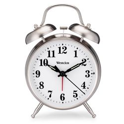 Westclox Big Ben 4.5 in. Silver Alarm Clock Analog Battery Operated