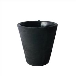 Algreen 16.5 in. H X 16 in. W X 16 in. D Plastic Olympus Planter Black