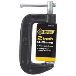 Steel Grip 2 in. X 1 in. D Adjustable C-Clamp 1 lb 1 pc