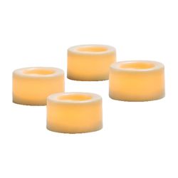 Inglow Butter Cream Vanilla Pillar Candle 0.75 in. H
