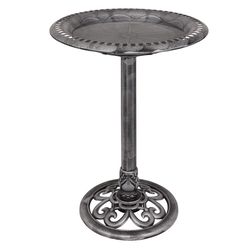 Alpine Plastic 20.25 in. Bird Bath with Stake