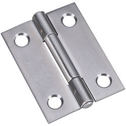 National Hardware 2 in. L Stainless Steel Narrow Hinge 2 pk