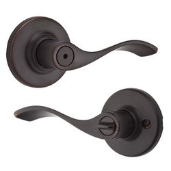 Kwikset Balboa Traditional Venetian Bronze Privacy Lever