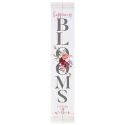 P Graham Dunn Multicolored Wood 36 in. H X 7 in. L X 0.75 in. W Happiness Blooms from within Porch S