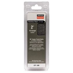 Simpson Strong-Tie 2 in. L X 16 Ga. Angled Strip Coated Nails 20 deg 500 pk