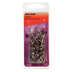 HILLMAN Anchor Wire 17 Ga. X 1 in. L Bright Steel Wire Nails 1 pk 2 oz