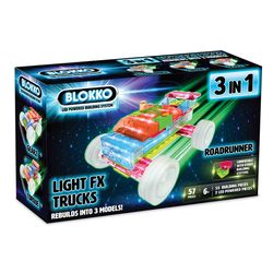 Blokko Light Up Truck Multicolored 57 pc