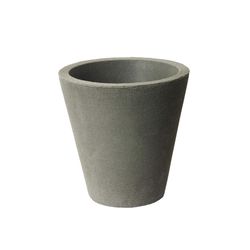 Algreen 16.5 in. H X 16 in. W X 16 in. D Plastic Olympus Planter Warm Gray