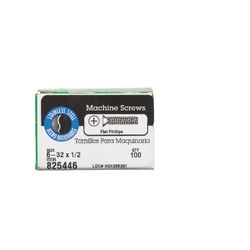 HILLMAN No. 6-32 Ga. X 1/2 in. L Phillips Flat Head Stainless Steel Machine Screws 100 pk