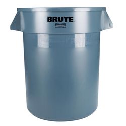 Rubbermaid Brute 20 gal Gray Plastic Garbage Can