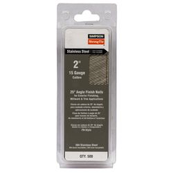 Simpson Strong-Tie 2 in. L X 15 Ga. Angled Strip Coated Nails 25 deg 500 pk