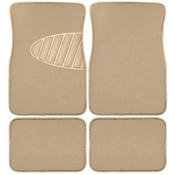 Armor All Brown Carpet Auto Floor Mats with Heel Pad 4 pk