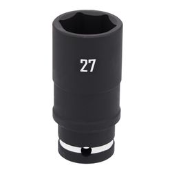 CRAFTSMAN 27 mm X 1/2 in. drive Metric 6 Point Deep Impact Socket 1 pc