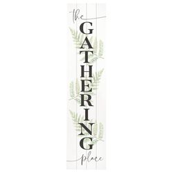 P Graham Dunn Multicolored Wood 60 in. H X 14 in. L X 0.75 in. W The Gathering Place Porch Sign