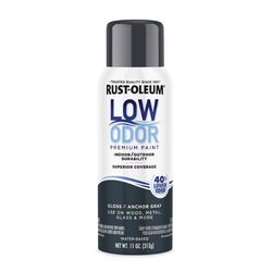 Rust-Oleum Low Odor Gloss Anchor Gray Spray Paint 11 oz