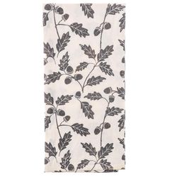 Karma Black/Gray Cotton Acorns Tea Towel 1 pk