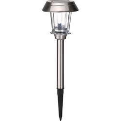 Living Accents Brushed Nickel Solar Powered 0.2 W LED Pathway Light 1 pk