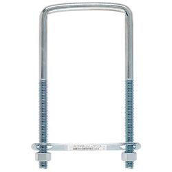 Hampton 3/8 in. X 3 in. W X 6 in. L Coarse Zinc-Plated Steel Square U-Bolt