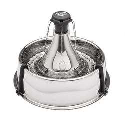 PetSafe Drinkwell Silver Multi-pet Stainless Steel 128 oz Automatic Pet Waterer For Cats/Dogs