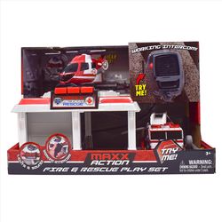 Sunny Days Maxx Action Rescue Vehicle Playset Garage Multicolored