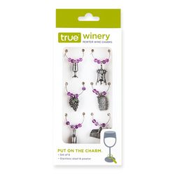 True Multicolored Stainless Steel Wine Charms