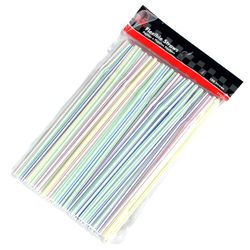Chef Craft Multicolored Plastic Straws