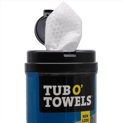 Tub O' Towels No Scent Cleaning Wipes 40 wipes Wipes