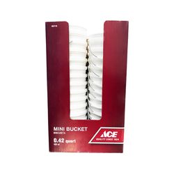 Ace White 0.5 qt Plastic Mini Bucket
