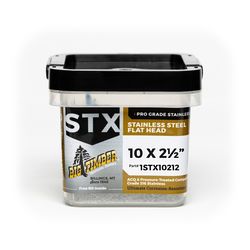 Big Timber No. 10 Sizes X 2-1/2 in. L Star Stainless Steel Deep Wood Screws