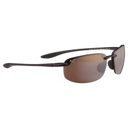 Maui Jim Ho'okipa Sunglasses Unisex Gloss Black Frame HCL Bronze Lens Polarized