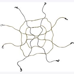 Keeper Black/Yellow Adjustable Cargo Net 47 in. L X 0.14 in. 1 pk