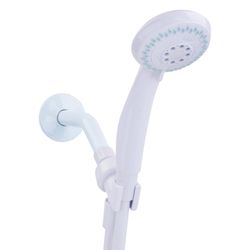 Oakbrook Collection White PVC 3 settings Handheld Showerhead 1.8 gpm