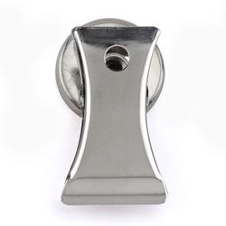 Magnet Source 1.8 in. L X 1 in. W Silver Clip Magnetic Clips 3 lb. pull 2 pc