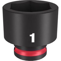 Milwaukee Shockwave 1 in. X 3/8 in. drive SAE 6 Point Standard Impact Socket 1 pc