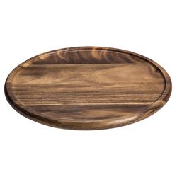 Kalmar Home Brown 1 in. H X 15 in. D Acacia Wood Lazy Susan