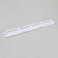 Elima-Draft N/A 2.75 in. H X 48 in. W 2-Way Matte White Plastic Air Deflector