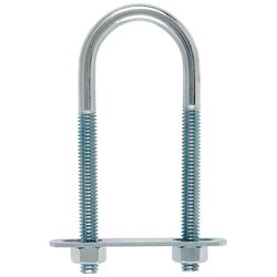 Hampton 5/16 in. X 1-3/8 in. W X 3-7/8 in. L Coarse Zinc-Plated Steel U-Bolt