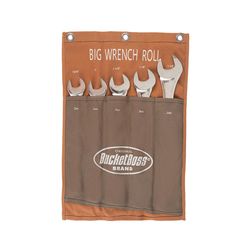 Bucket Boss 14 in. W X 21 in. H Canvas Wrench Roll Up 5 pocket Brown