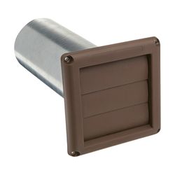 Deflect-O Supurr Vent 6 in. L X 4 in. D Brown Plastic Vent Dryer Hood