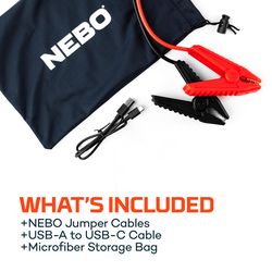 NEBO Assist Automatic 12 V 1000 amps Jump Starter and Power Bank