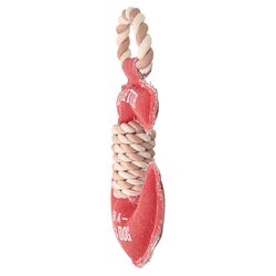 Pavilion We People For Dog Red Cotton Anchor Squeak Dog Toy 12 1 pk
