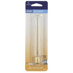 Westinghouse 40 W T6.5 Tubular Incandescent Bulb E17 (Intermediate) White 1 pk