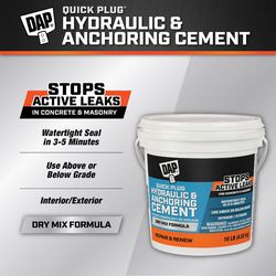 DAP Quick Plug Hydraulic & Anchoring Cement 10 lb Gray