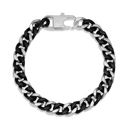 Montana Silversmiths Men's Two Tone Cuban Link Bracelet