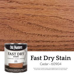 Old Masters Professional Semi-Transparent Cedar Oil-Based Alkyd Fast Dry Wood Stain 1 qt