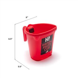 Handy Paint Cup Red 1 pt Paint Pail