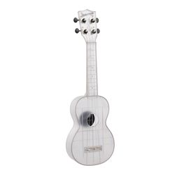 Kala Brand Music Co. Frosted Glass Transparent Waterman Soprano Ukulele Plastic 1 pk