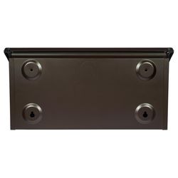 Architectural Mailboxes Wayland Contemporary Galvanized Steel Wall Mount Rubbed Bronze Mailbox