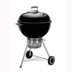 Weber 22 Original Kettle Premium Charcoal Grill Bundle: Grill, Cover, Gloves, Charcoal, Starter